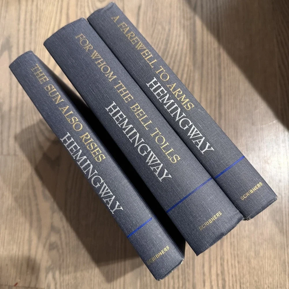 Lot of 3 Ernest Hemingway Scribners  Farewell To Arms, The Sun Also Rises, Farew
